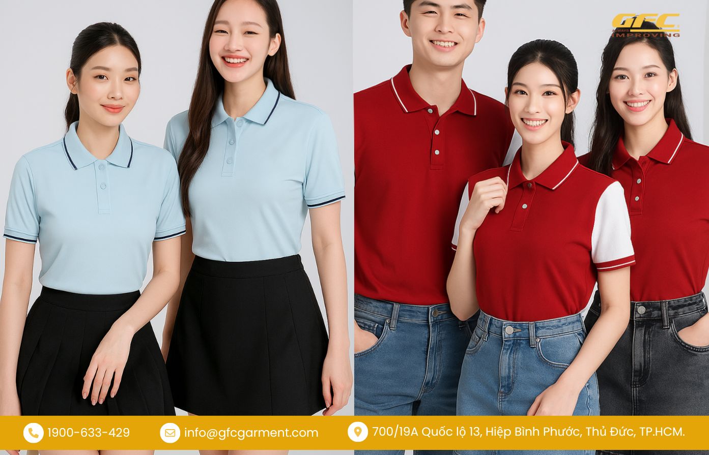 Xưởng may áo thun đồng phục tại Hồ Chí Minh