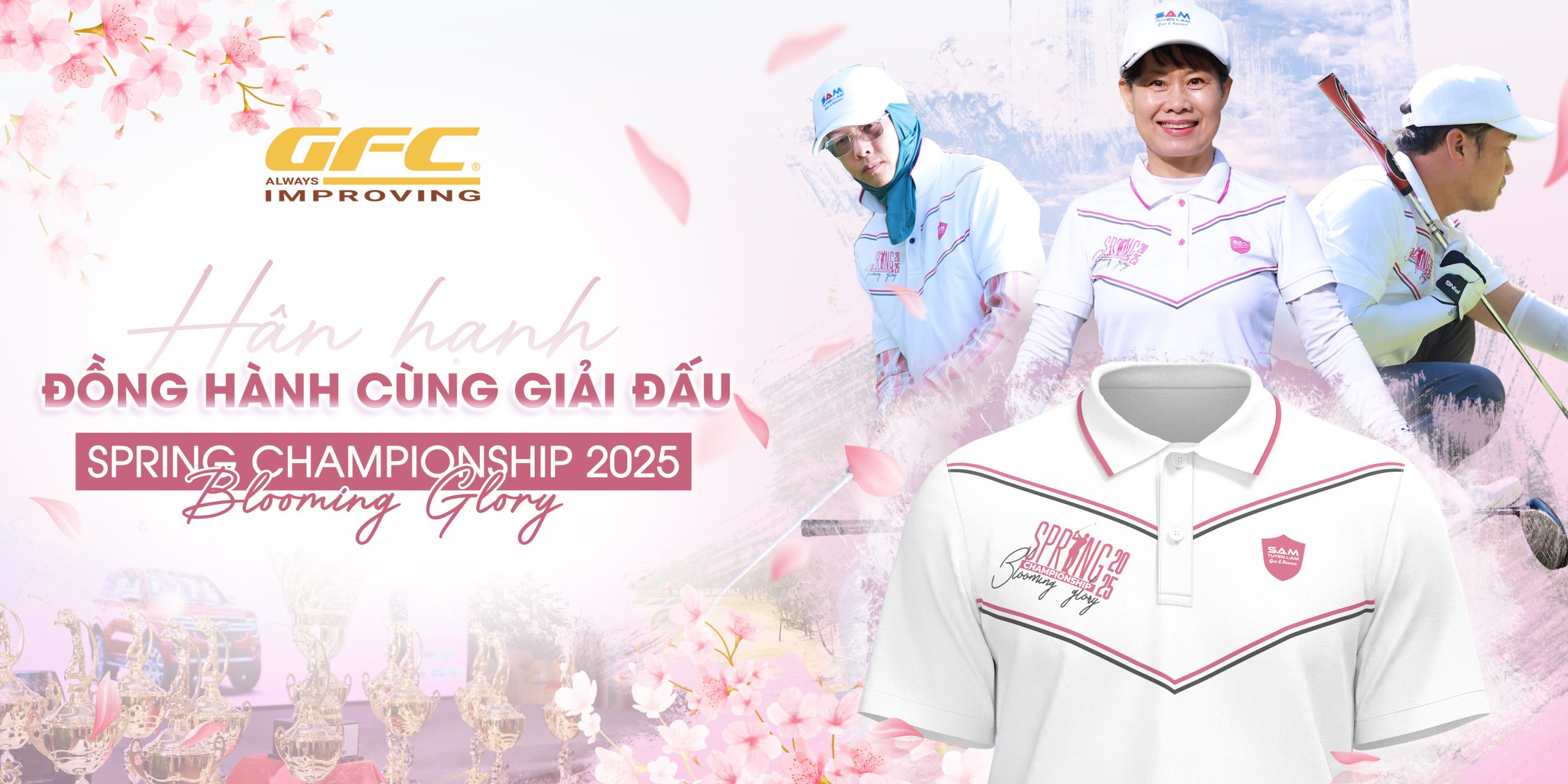 Đồng phục giải golf - GFC Garment đồng hành cùng giải golf SAM Tuyền Lâm Spring Championship 2025 - Blooming Glory