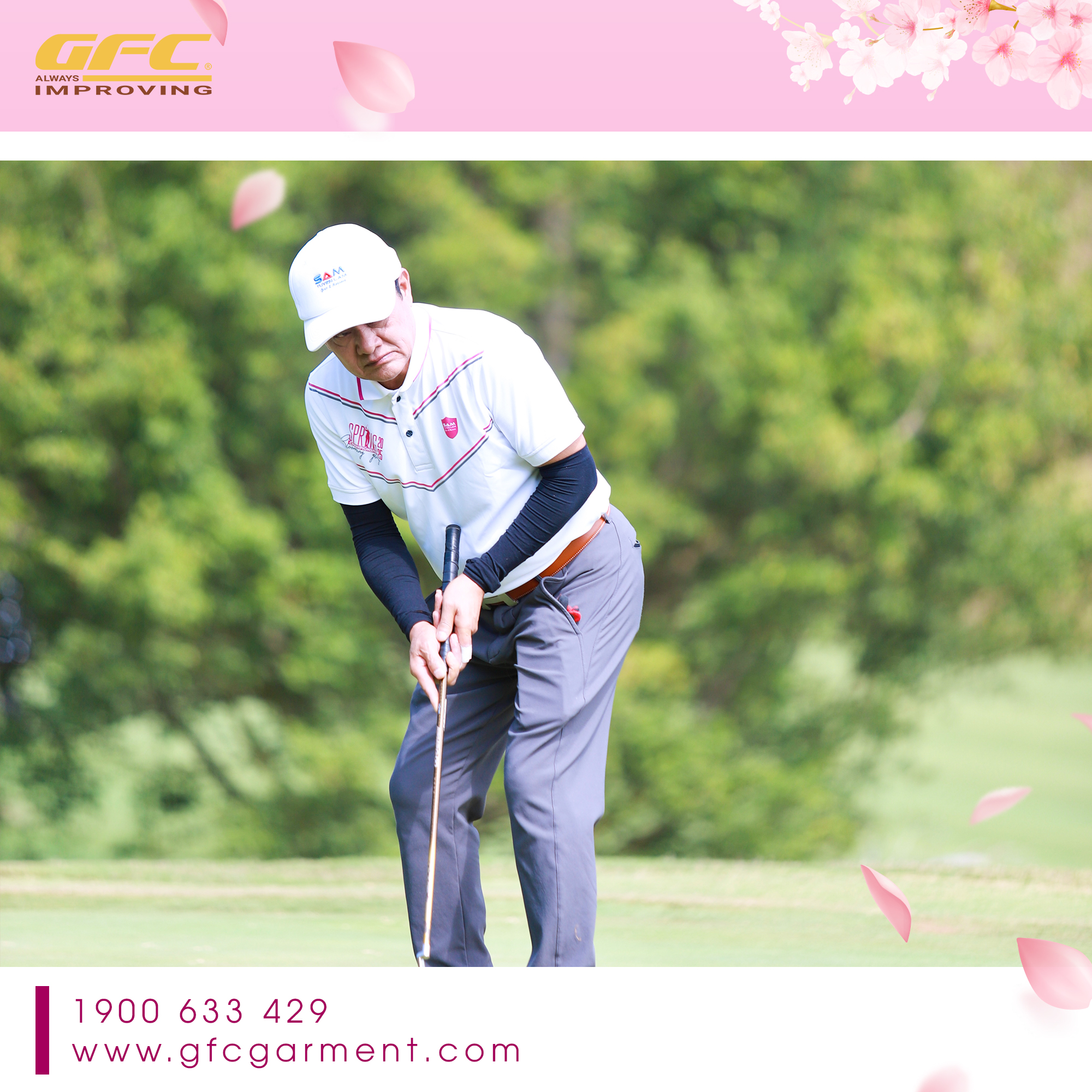 Đồng phục giải golf - GFC Garment đồng hành cùng giải golf SAM Tuyền Lâm Spring Championship 2025 - Blooming Glory
