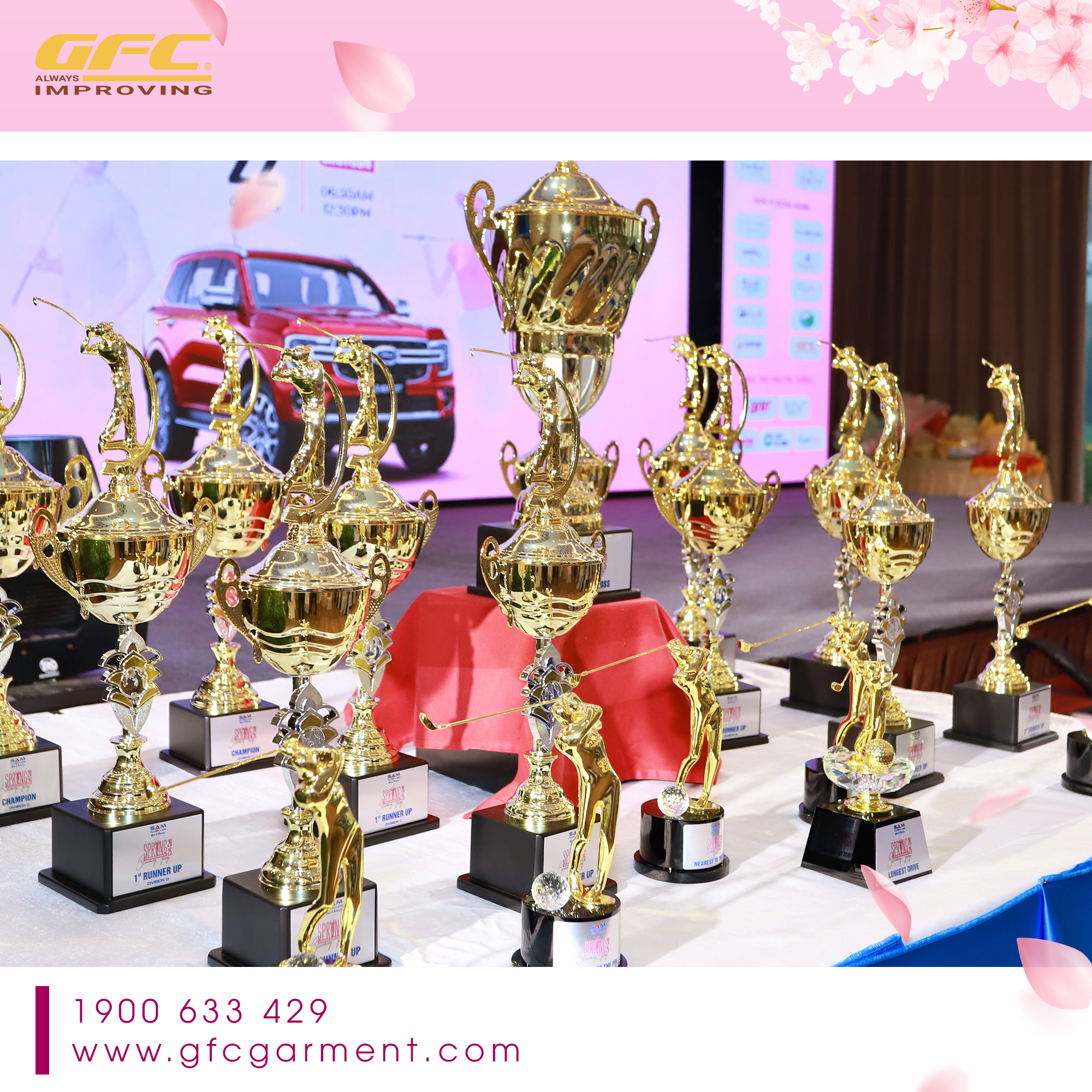 Đồng phục giải golf - GFC Garment đồng hành cùng giải golf SAM Tuyền Lâm Spring Championship 2025 - Blooming Glory