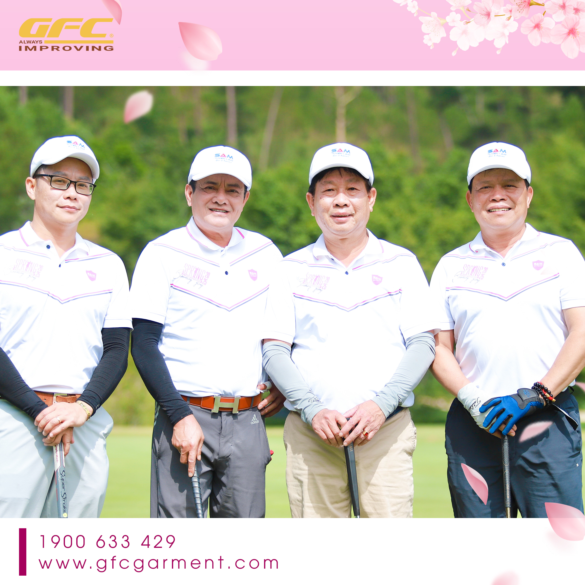 Đồng phục giải golf - GFC Garment đồng hành cùng giải golf SAM Tuyền Lâm Spring Championship 2025 - Blooming Glory