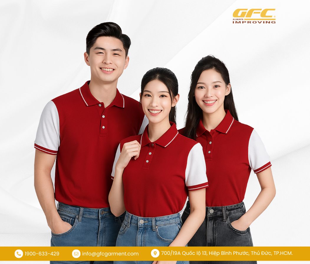mẫu áo thun đồng phục tại GFC Garment