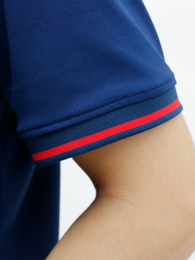 chi tiết bo tay áo thun đồng phục AGC