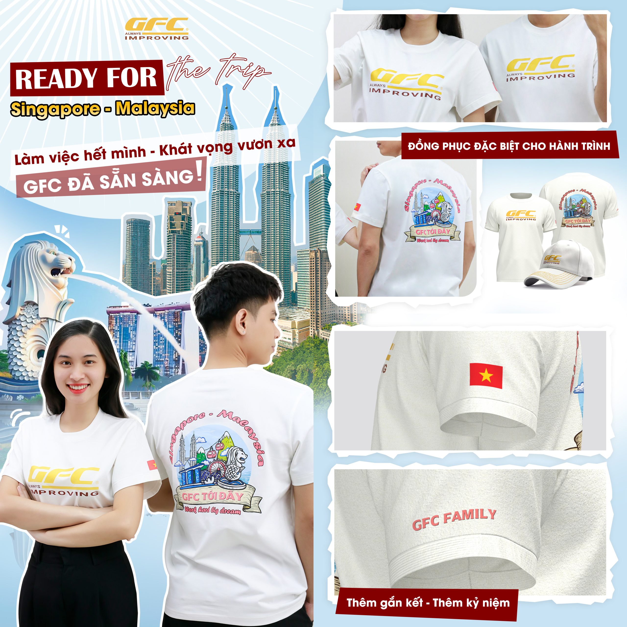 Văn hoá hoạt động GFC - tổ chức kick off thường xuyên Kick off GFC Garment 2025 - 4N3Đ Singapore-Malaysia