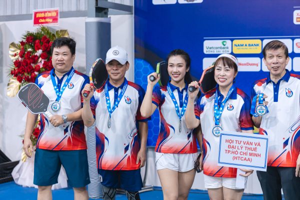Đồng phục pickleball GFC tại Giải Pickleball Hội Nhà báo Việt Nam 2026