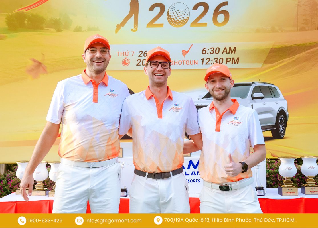 Thiết kế áo giải golf lấy cảm hứng từ sắc cam mùa thu